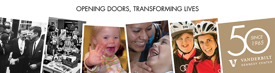 50 year banner collage - opening doors, transforming lives