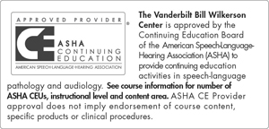 Vanderbilt Bill Wilkerson Center - ASHA Logo
