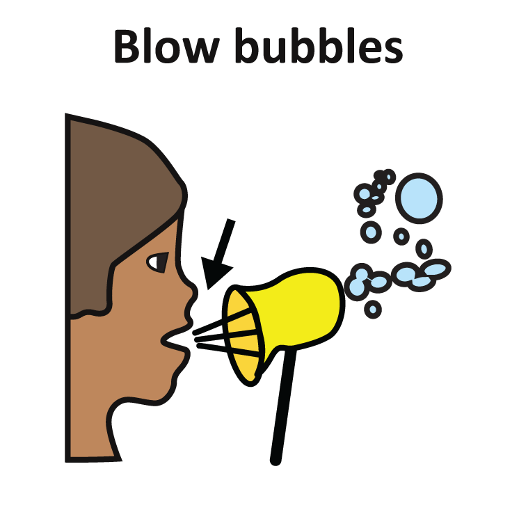 Boy Blowing Bubbles