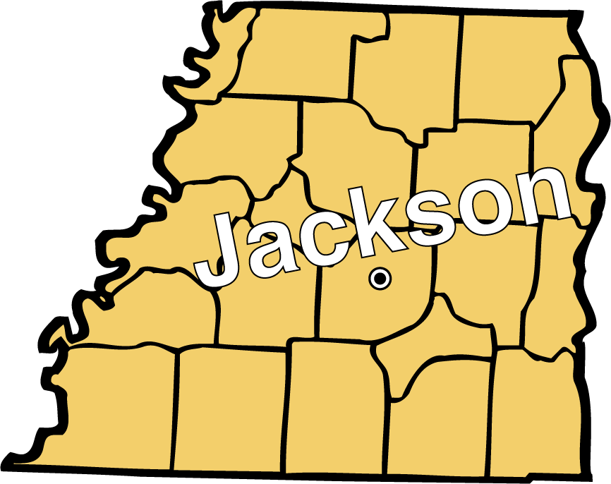 Jackson TN on a map