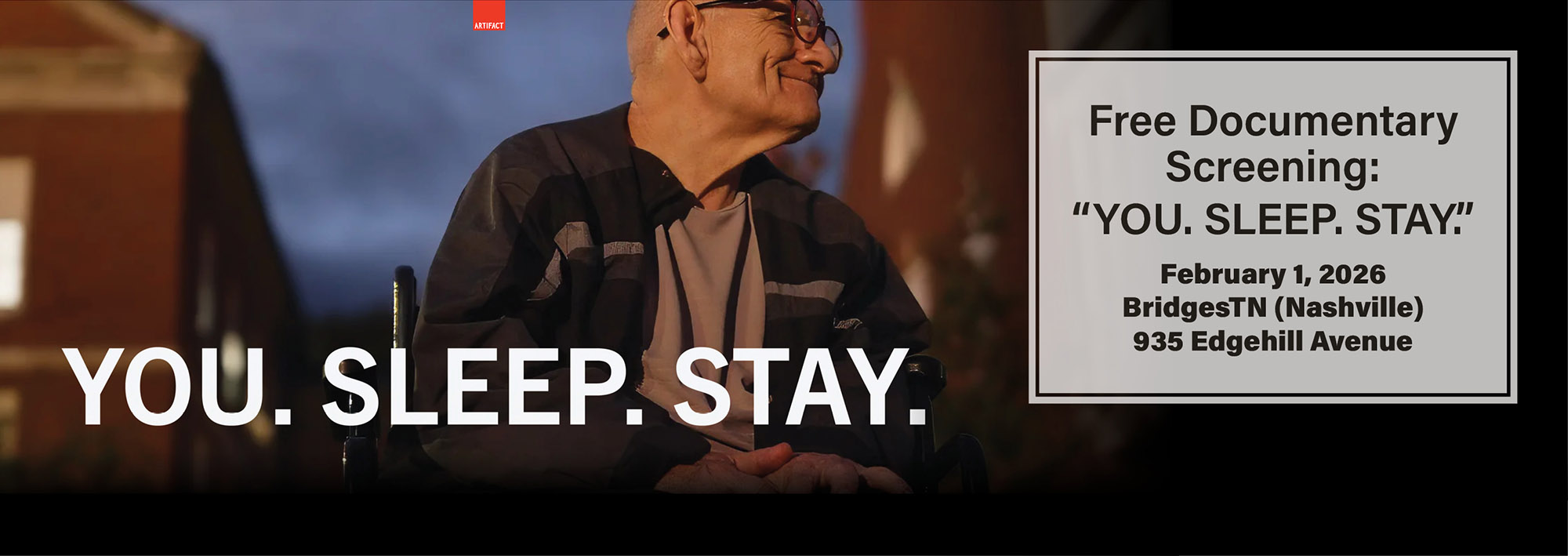 <p>YOU. SLEEP. STAY. documentary screening. Learn more at vkc.vumc.org/events/7172.</p>